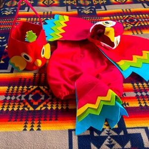 Pottery barn kids parrot costume with carry bag